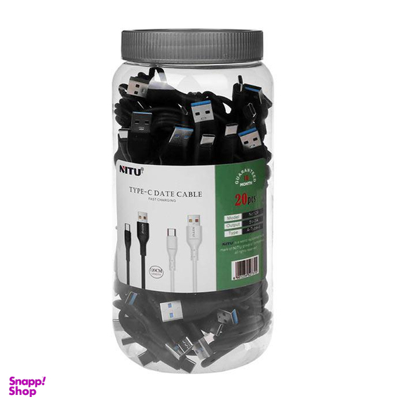 کابل دبه ای تایپ سی فست شارژ نیتو (Nitu) مدل NC129 1.2m بسته 20 عددی