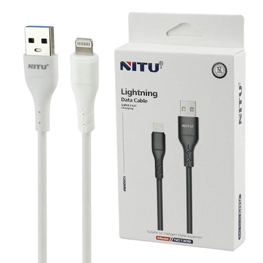 کابل USB به لایتنینگ نیتو (Nitu) مدل NC130 طول 1.2 متر 2.4 آمپر