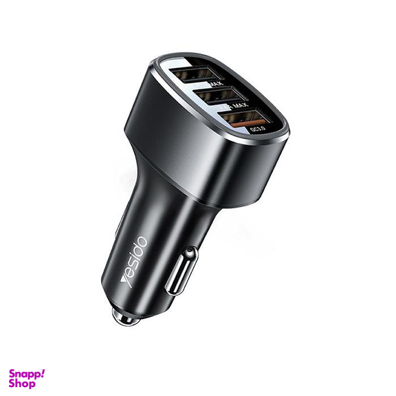 شارژر فندکی 3 پورت فست شارژ یسیدو (Yesido) مدل Y46