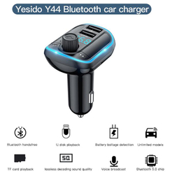 شارژر فندکی اف ام یسیدو (Yesido) مدل Y44 همراه FM Transmitter