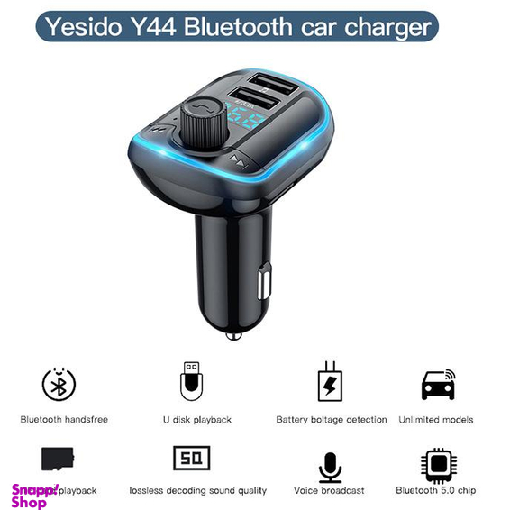 شارژر فندکی اف ام یسیدو (Yesido) مدل Y44 همراه FM Transmitter