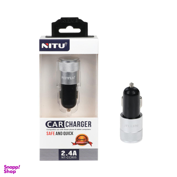 شارژر فندکی 2 پورت نیتو (Nitu) مدل NT-CC805