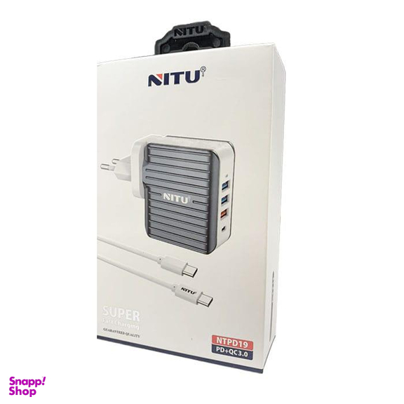 شارژر دیواری سوپر فست شارژ نیتو مدل NTPD19 با کابل Type-C به Type-C