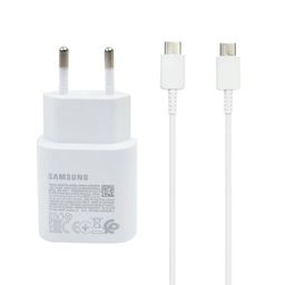 شارژر دیواری فست شارژ 2 پین سامسونگ مدل EP-TA800 3A PD 25W به همراه کابل تایپ سی