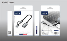 تبدیل microUSB به OTG Type-C نیتو (Nitu) مدل CN21