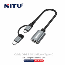 تبدیل microUSB به OTG Type-C نیتو (Nitu) مدل CN21