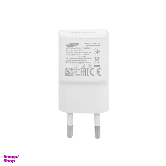 شارژر دیواری فست شارژ تک پورت سامسونگ مناسب S7 به همراه کابل شارژ Micro-USB
