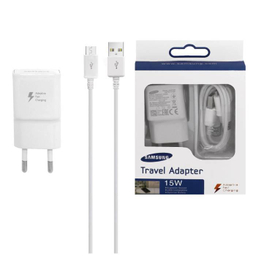 شارژر دیواری فست شارژ تک پورت سامسونگ مناسب S7 به همراه کابل شارژ Micro-USB