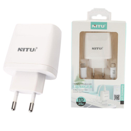 شارژر دیواری فست شارژ QC3.0+PD نیتو مدل NT-TC96PD همراه با کابل Type-C