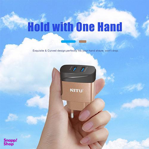 شارژر دیواری نیتو (Nitu) مدل NT-TC75 همراه با کابل MicroUsb