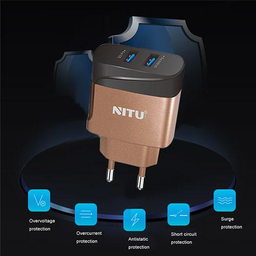 شارژر دیواری نیتو (Nitu) مدل NT-TC75 همراه با کابل MicroUsb