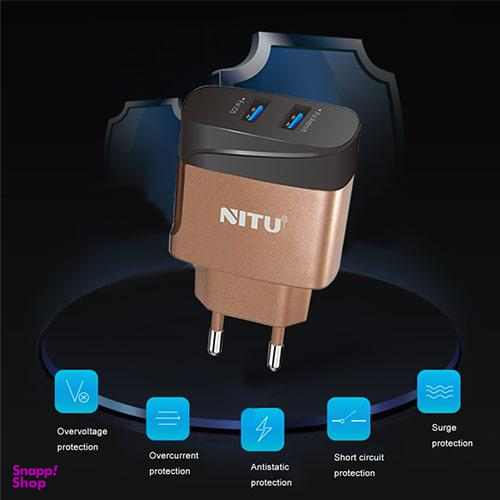 شارژر دیواری نیتو (Nitu) مدل NT-TC75 همراه با کابل MicroUsb