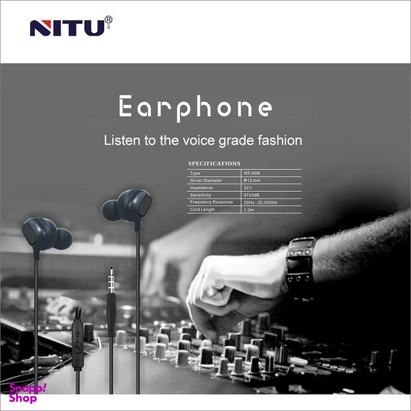 هندزفری سیم دار نیتو (Nitu) مدل NT-H8