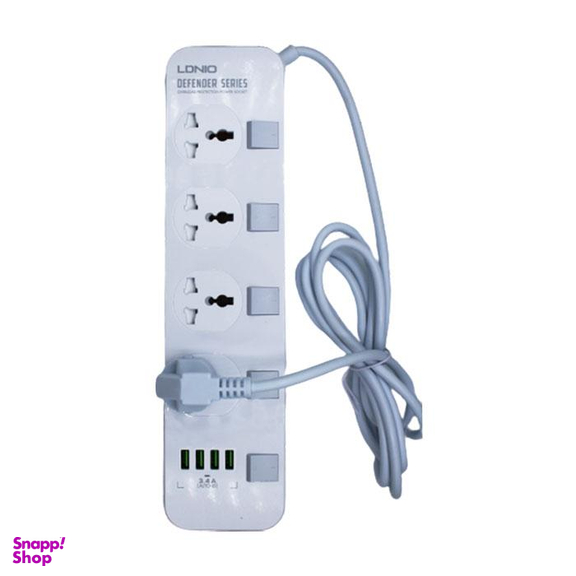 چند راهی برق الدینیو (Ldnio) مدل SC4408 با کابل 2 متری به همراه فیوز محافظ