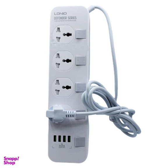 چند راهی برق الدینیو (Ldnio) مدل SC4408 با کابل 2 متری به همراه فیوز محافظ