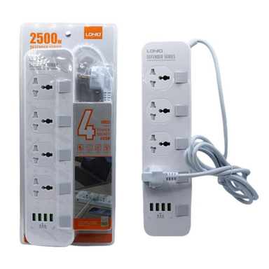 چند راهی برق الدینیو (Ldnio) مدل SC4408 با کابل 2 متری به همراه فیوز محافظ
