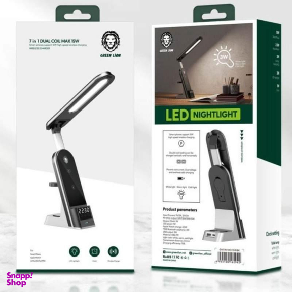 شارژر بی سیم گرین لاین (Green Lion) مدل GN7IN1WC15WBK