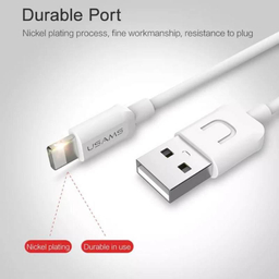 کابل تبدیل USB به لایتنینگ یوسمز (Usams) مدل US-SJ097S طول 1 متر