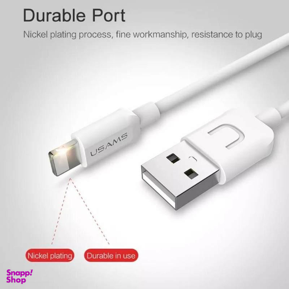 کابل تبدیل USB به لایتنینگ یوسمز (Usams) مدل US-SJ097S طول 1 متر