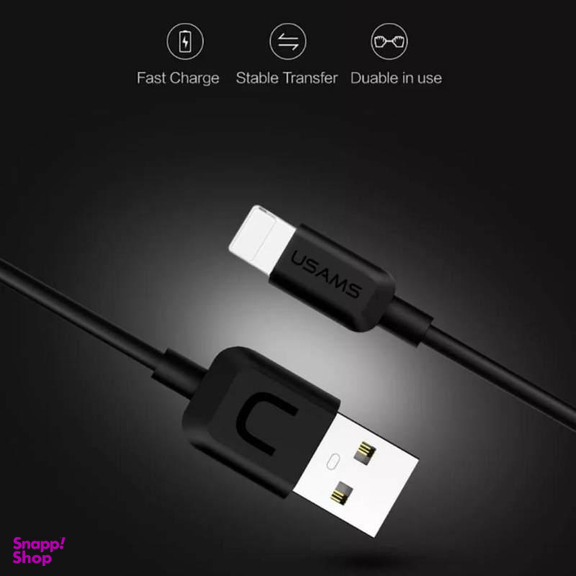 کابل تبدیل USB به لایتنینگ یوسمز (Usams) مدل US-SJ097S طول 1 متر