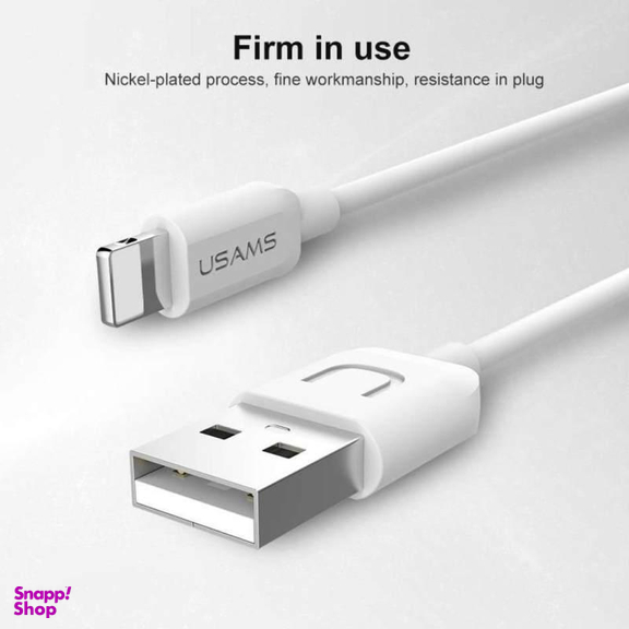 کابل تبدیل USB به لایتنینگ یوسمز (Usams) مدل US-SJ097S طول 1 متر