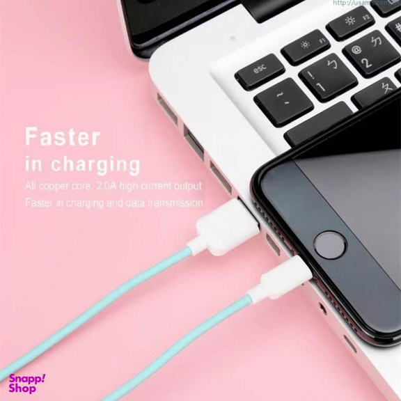 کابل تبدیل USB به لایتنینگ یوسمز (Usams) مدل US-SJ097S طول 1 متر