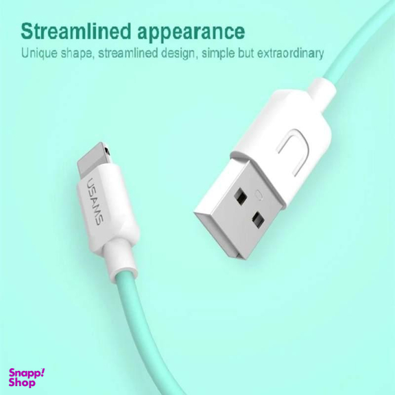 کابل تبدیل USB به لایتنینگ یوسمز (Usams) مدل US-SJ097S طول 1 متر