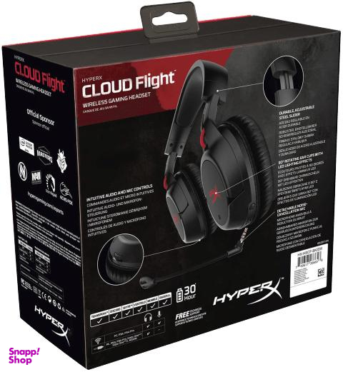 هدست بی سیم گیمینگ هایپرایکس (HyperX) مدل Cloud Flight Wireless -Black