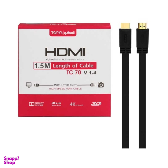 کابل HDMI v1.4 تسکو (Tsco) مدل TC 70 طول 1.5 متر