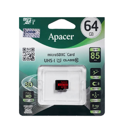 کارت حافظه MicroSDxc اپیسر مدل Ap64G کلاس 10 استاندارد Uhs-I U1 سرعت 85Mbps ظرفیت 64 گیگابایت