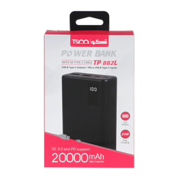 شارژر همراه تسکو مدل TP 882L ظرفیت 20000 میلی آمپر ساعت