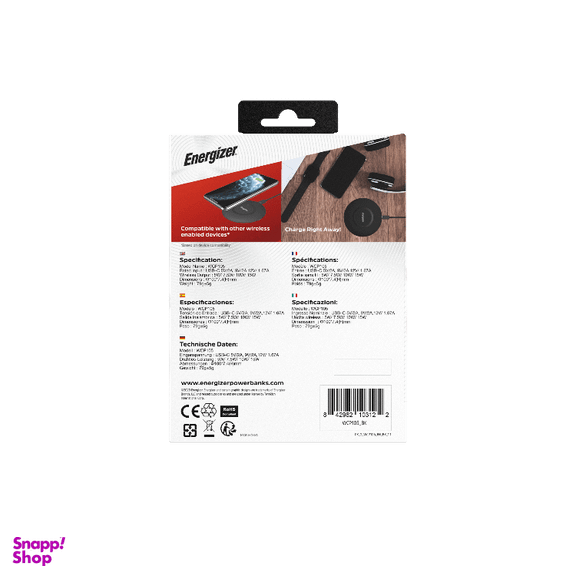 شارژر وایرلس انرجایزر (Energizer) مدل WCP105