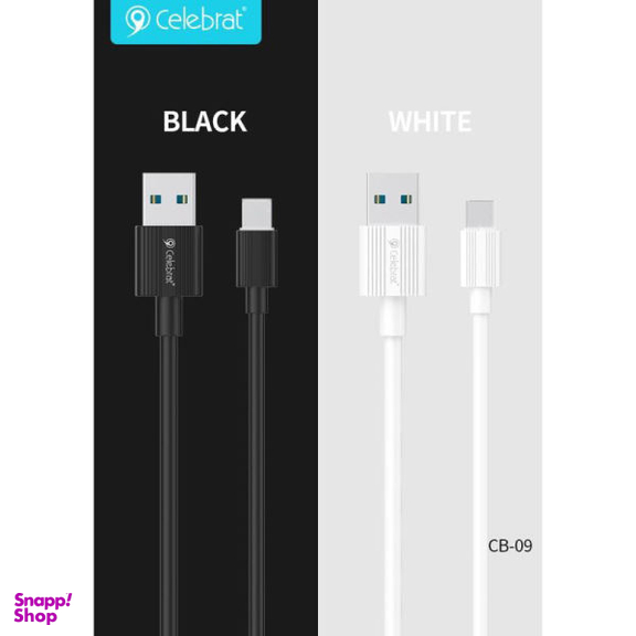 کابل تبدیل USB به USB-C سلبریت (Celebrat) مدل CB-09T طول 1 متر