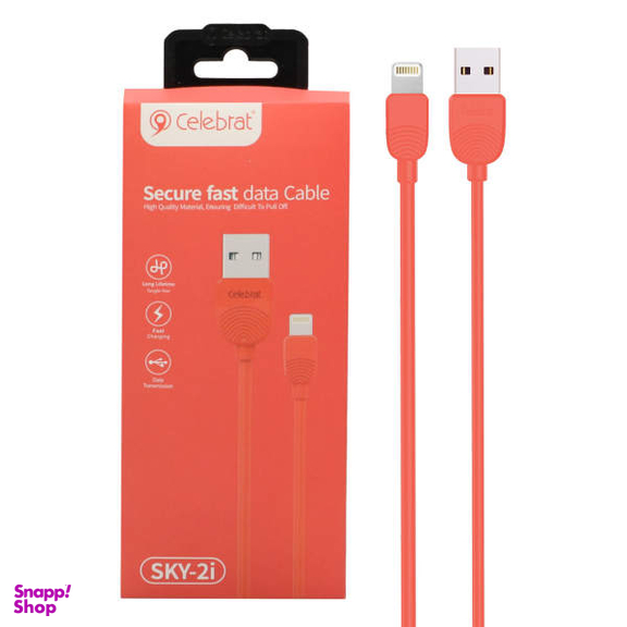 کابل تبدیل USB به لایتنینگ سلبریت (Celebrat) مدل SKY-2i طول 1 متر