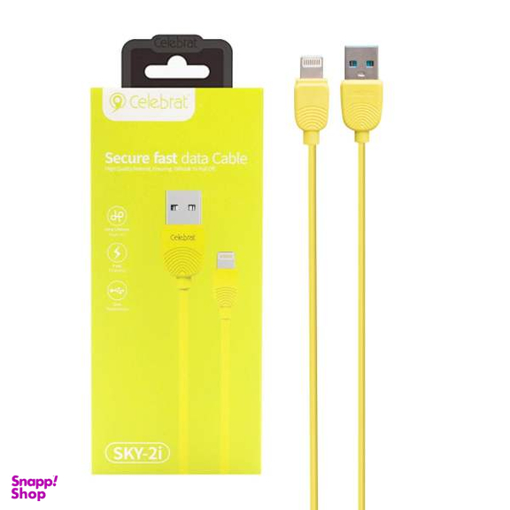 کابل تبدیل USB به لایتنینگ سلبریت (Celebrat) مدل SKY-2i طول 1 متر