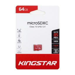 کارت حافظه microSDhC کینگ استار کلاس 10 استاندارد UHS-I U1 سرعت 85MBps ظرفیت 64 گیگابایت
