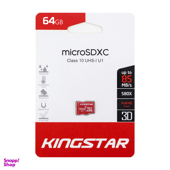 کارت حافظه microSDhC کینگ استار کلاس 10 استاندارد UHS-I U1 سرعت 85MBps ظرفیت 64 گیگابایت