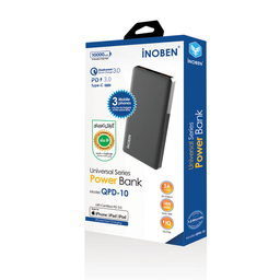 پاوربانک آینوبن (Inoben) مدل QPD10 ظرفیت 10000 میلی آمپر ساعت