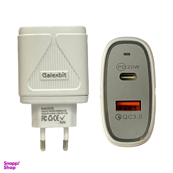 شارژر دیواری گلکسبیت (Galaxbit) مدل GCH28 همراه با کابل microUSB