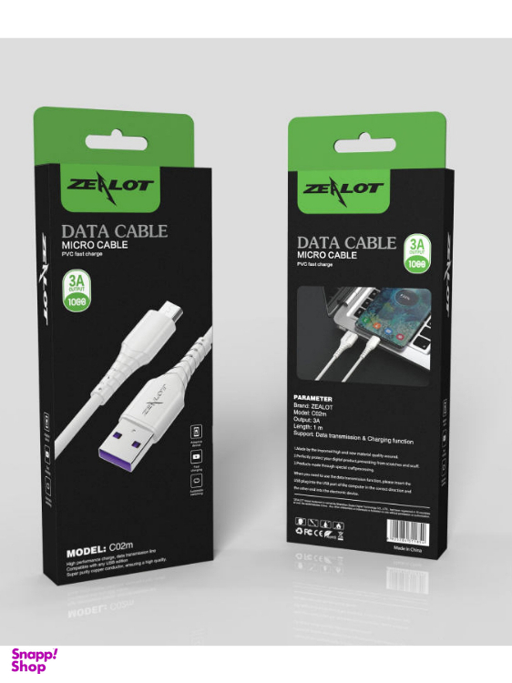 کابل شارژر زیلوت (Zealot) مدل c02m