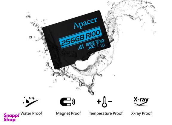 کارت حافظه microSDXC اپیسر (Apacer) مدل کلاس 10 استاندارد UHS-I U3 سرعت 100MBps ظرفیت 128 گیگابایت به همراه آداپتور SD