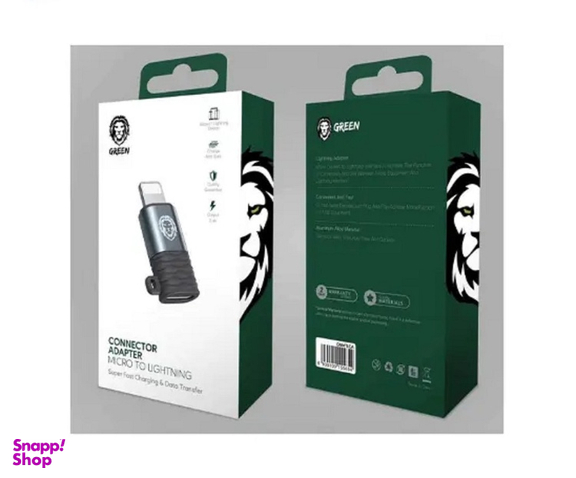 مبدل کانکتور گرین لاین (Green Lion) مدل Micro to Lightning