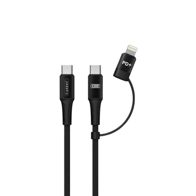 کابل تبدیل USB-C به USB-C/ لایتنینگ ارلدام (Ealrdom) مدل ET-ICC019 طول 1 متر