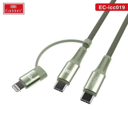 کابل تبدیل USB-C به USB-C/ لایتنینگ ارلدام (Ealrdom) مدل ET-ICC019 طول 1 متر