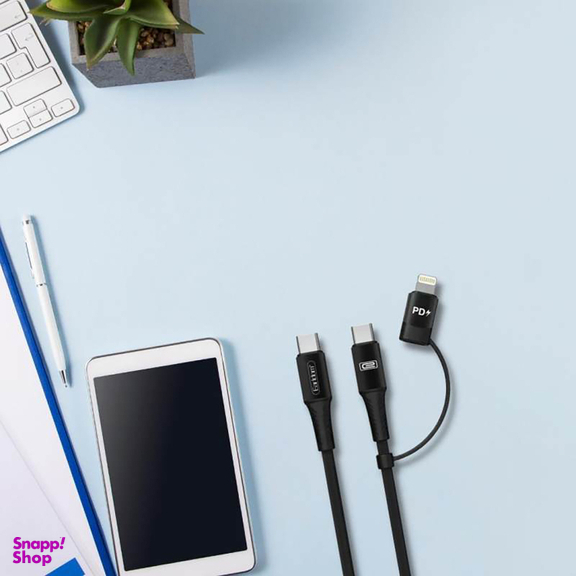 کابل تبدیل USB-C به USB-C/ لایتنینگ ارلدام (Ealrdom) مدل ET-ICC019 طول 1 متر
