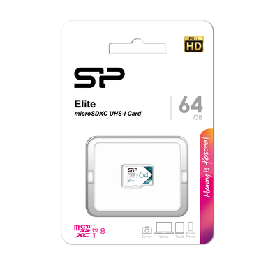 کارت حافظه‌ microSDHC سیلیکون پاور مدل Color Elite کلاس 10 استاندارد UHS-I U1 سرعت 100MBps ظرفیت 64 گیگابایت