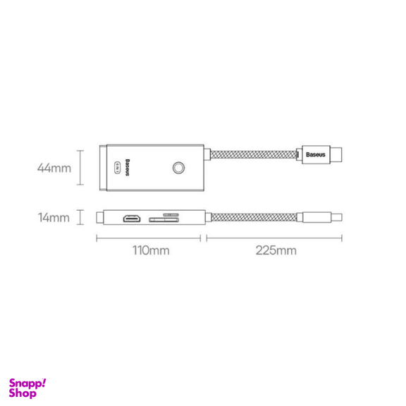 هاب 6 پورت Type-C بیسوس مدل BS-OH019