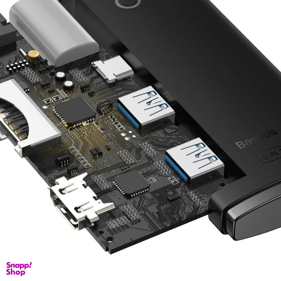 هاب 6 پورت Type-C بیسوس مدل BS-OH019