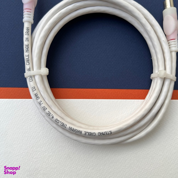 کابل آنتن مدل دو سر فیش نری اعتماد کابل البرز (Etemad Cable Alborz) کد WH طول 1 متر