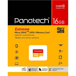 کارت حافظه‌ microSDHC پاناتک (Panatech) مدل Extreme کلاس 10 ظرفیت 16 گیگابایت استاندارد UHS-I U1